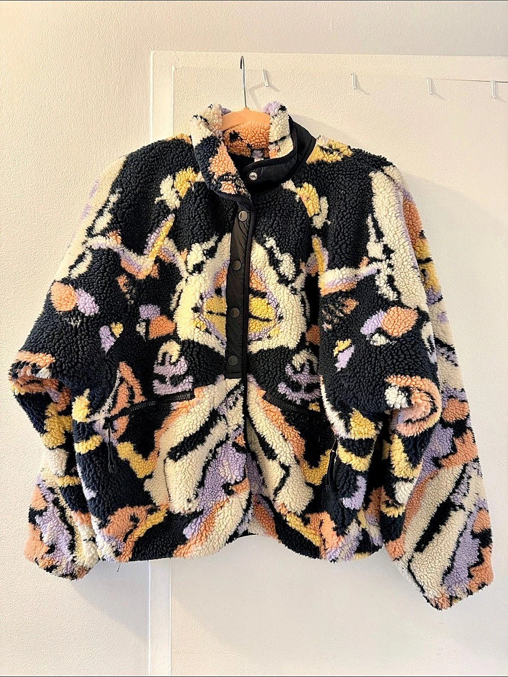 Free People FP Movement Hit The Slopes Printed Fleece Jacket